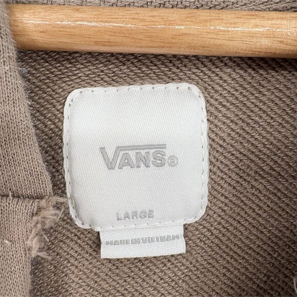 Vans Men's Heart Logo Hoodie Sweatshirt Size L Beige Skate Skater - Picture 5 of 7